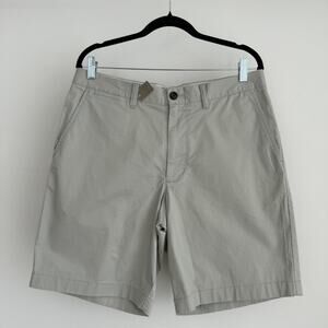 J.Crew Oarsman Portsider Shorts Mens 32 Beige Khaki Chino‎ 9'' Cotton Stretch
